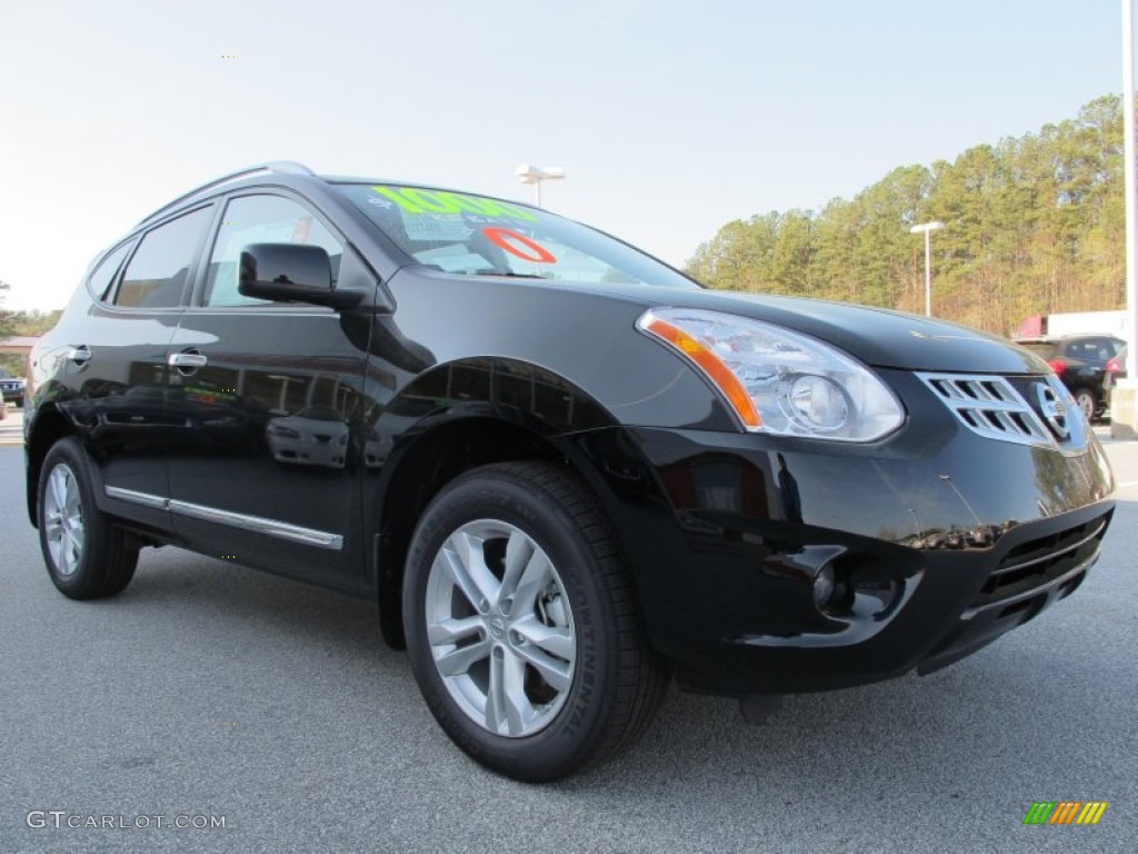 2012 Rogue SV - Super Black / Black photo #7