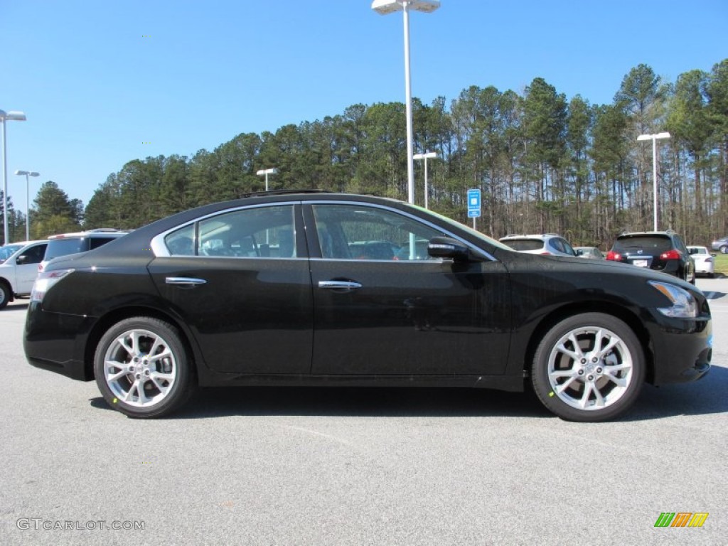 2012 Maxima 3.5 SV - Super Black / Charcoal photo #6