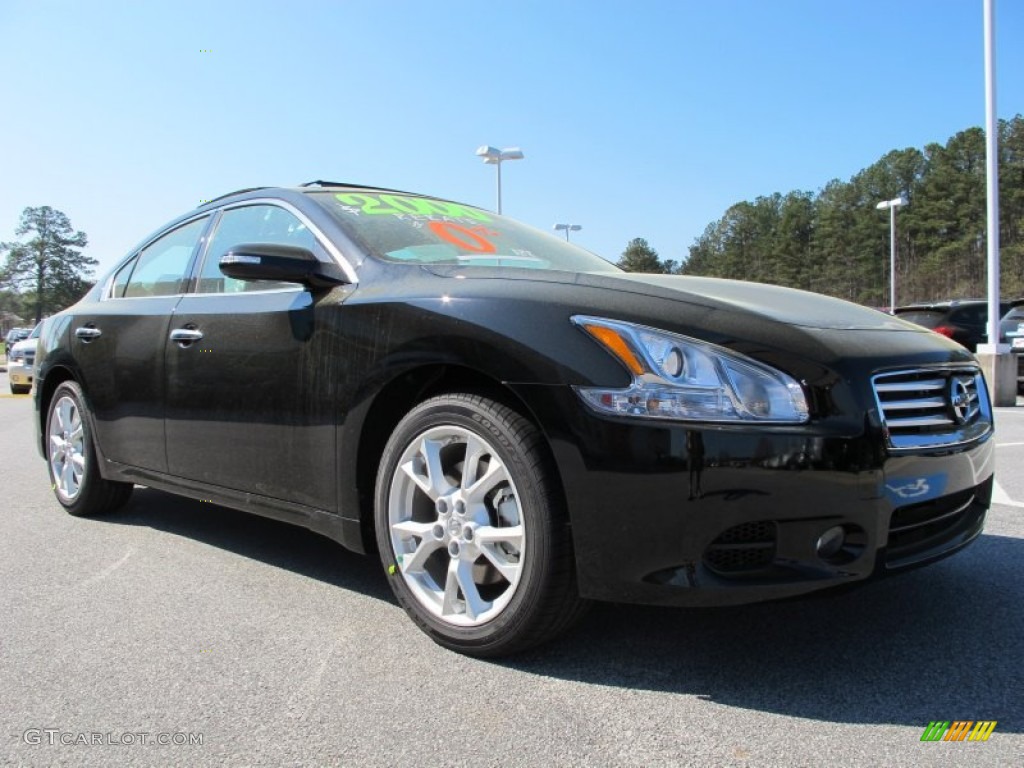 2012 Maxima 3.5 SV - Super Black / Charcoal photo #7