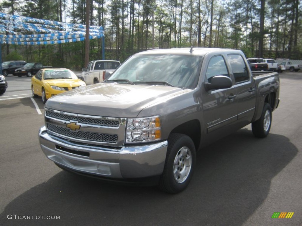 2012 Silverado 1500 LT Crew Cab - Mocha Steel Metallic / Ebony photo #1