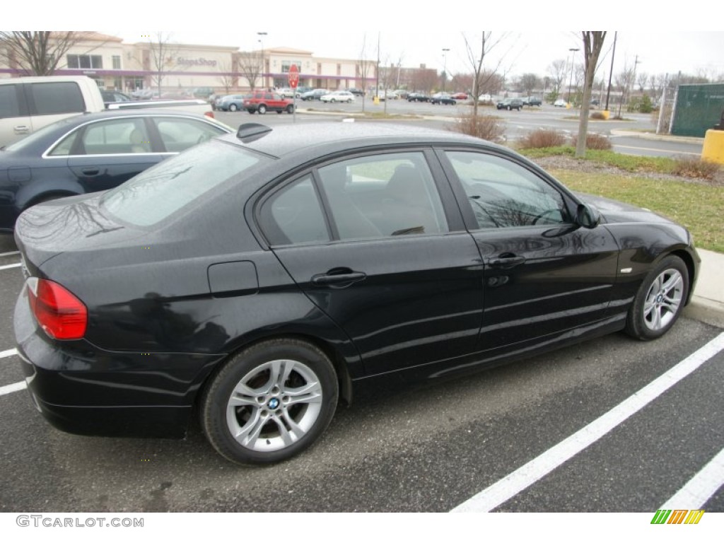 2008 3 Series 328xi Sedan - Black Sapphire Metallic / Terra Dakota Leather photo #4