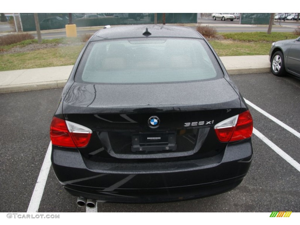 2008 3 Series 328xi Sedan - Black Sapphire Metallic / Terra Dakota Leather photo #5