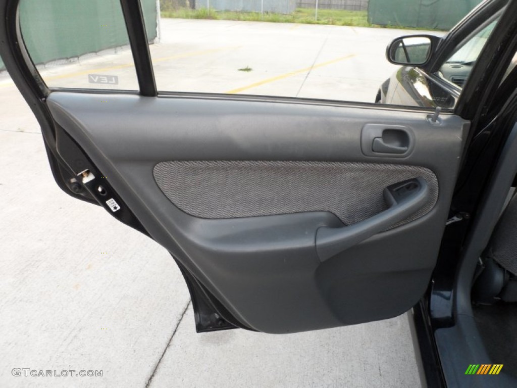 1998 Honda Civic LX Sedan Gray Door Panel Photo #62487229