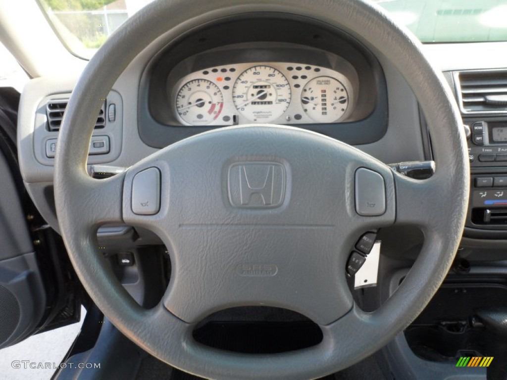1998 Honda Civic LX Sedan Gray Steering Wheel Photo #62487280