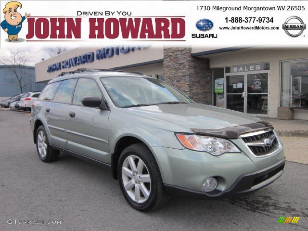 2009 Outback 2.5i Special Edition Wagon - Seacrest Green Metallic / Warm Ivory photo #1