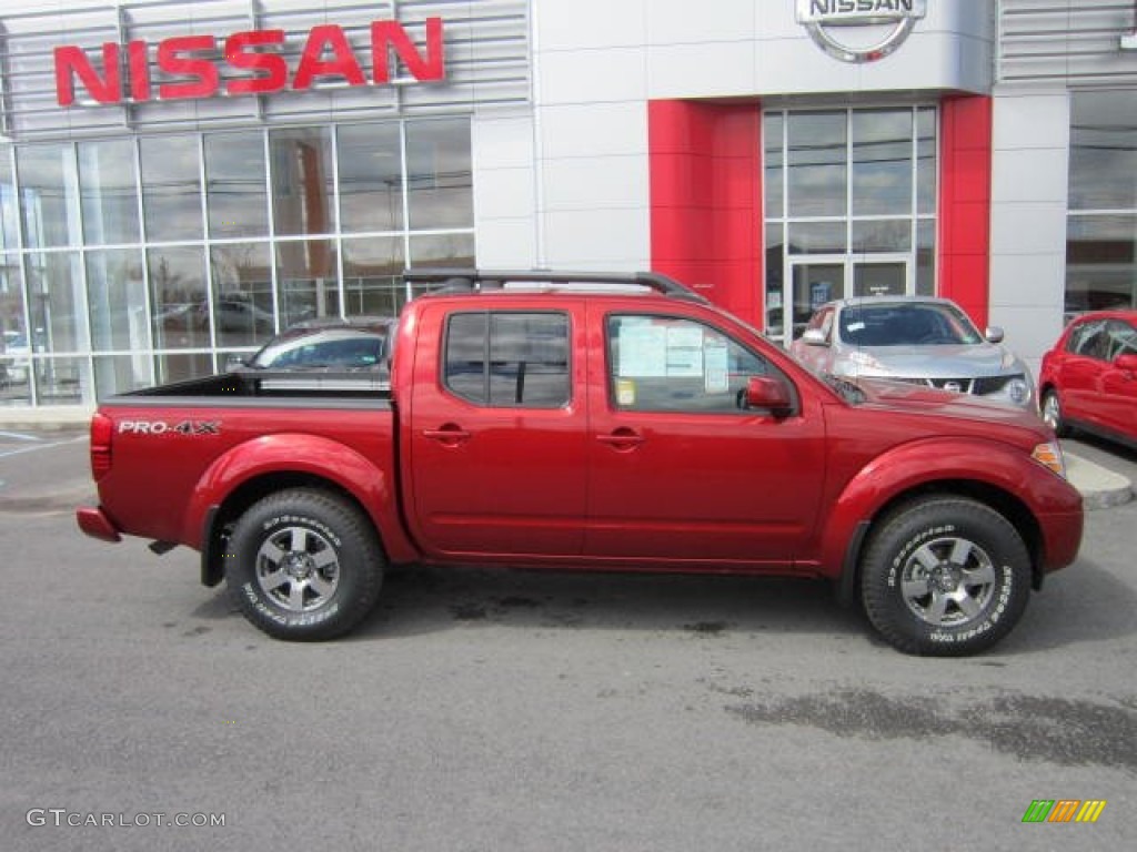 Lava Red 2012 Nissan Frontier Pro-4X Crew Cab 4x4 Exterior Photo #62487682