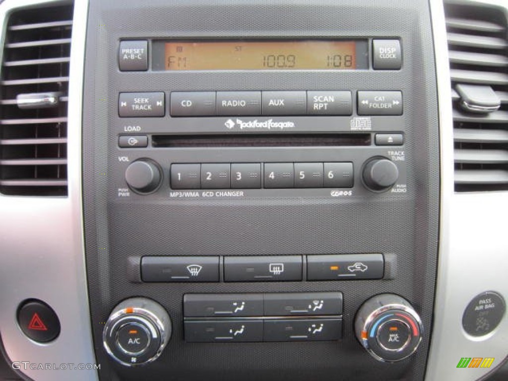 2012 Nissan Frontier Pro-4X Crew Cab 4x4 Controls Photo #62487751