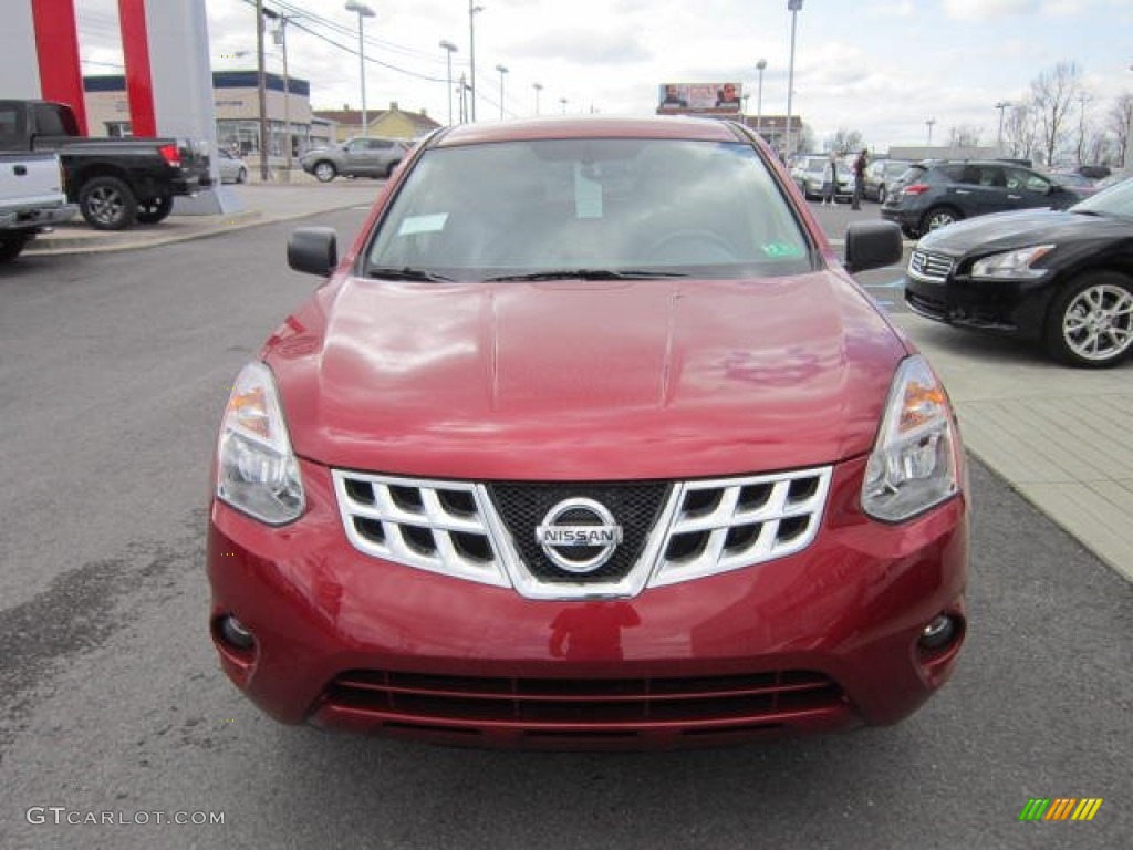 2012 Rogue S Special Edition AWD - Cayenne Red / Black photo #2