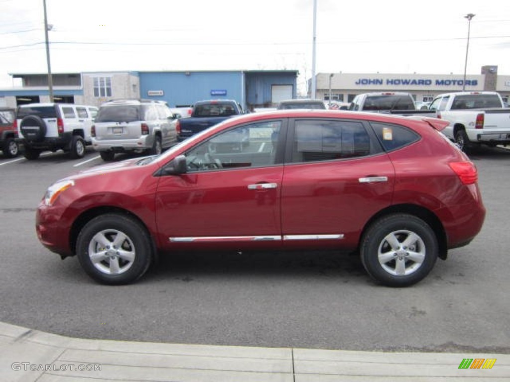 2012 Rogue S Special Edition AWD - Cayenne Red / Black photo #4
