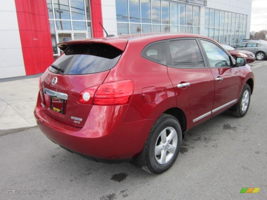 2012 Rogue S Special Edition AWD - Cayenne Red / Black photo #7