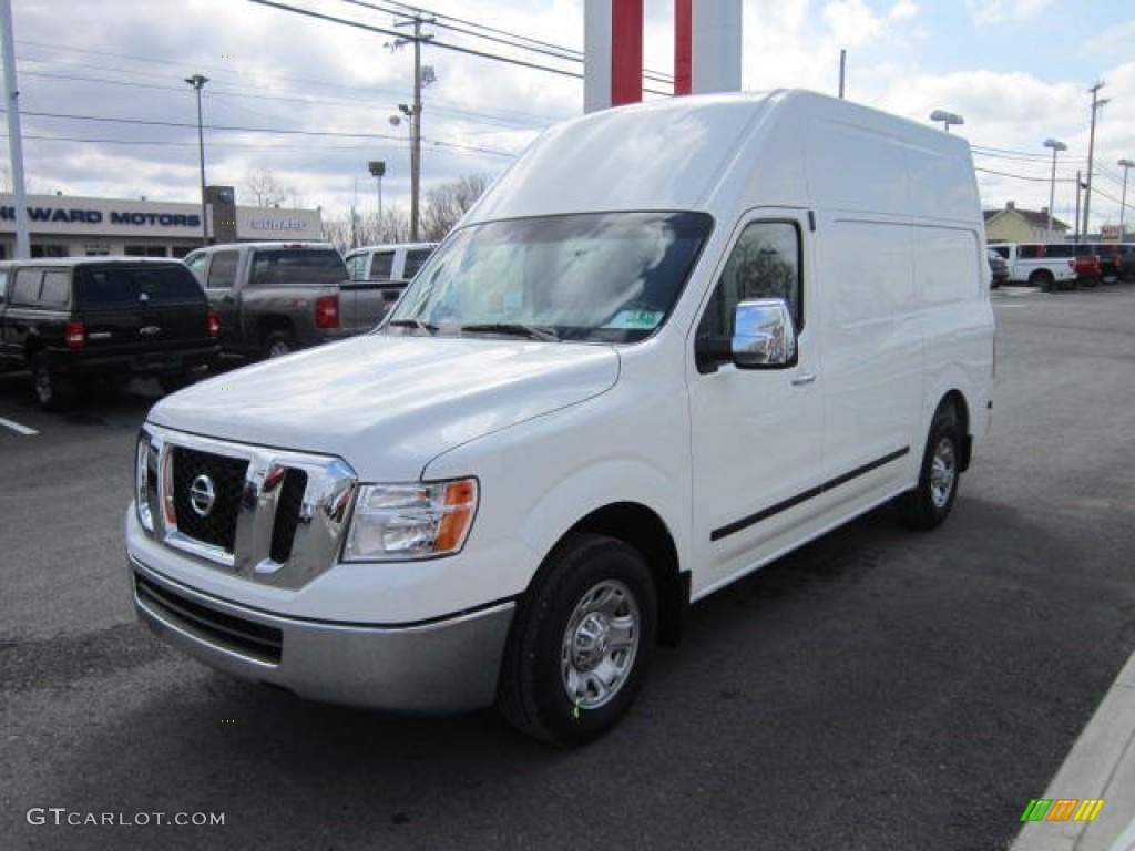 Blizzard White 2012 Nissan NV 2500 HD SV High Roof Exterior Photo #62488783