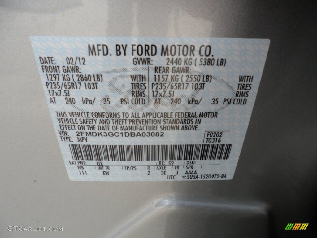 2013 Edge Color Code UX for Ingot Silver Metallic Photo #62489728