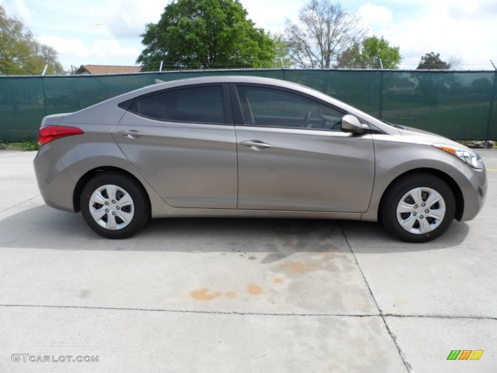 2012 Elantra GLS - Desert Bronze / Beige photo #2