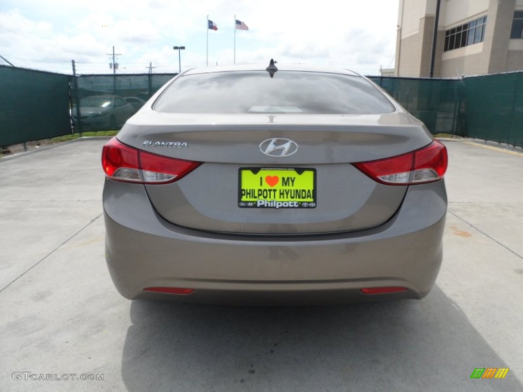 2012 Elantra GLS - Desert Bronze / Beige photo #4
