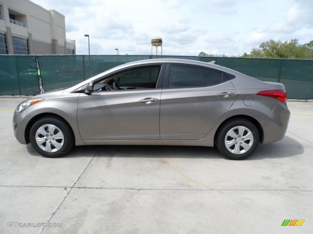 2012 Elantra GLS - Desert Bronze / Beige photo #6