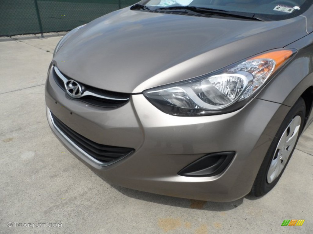 2012 Elantra GLS - Desert Bronze / Beige photo #10