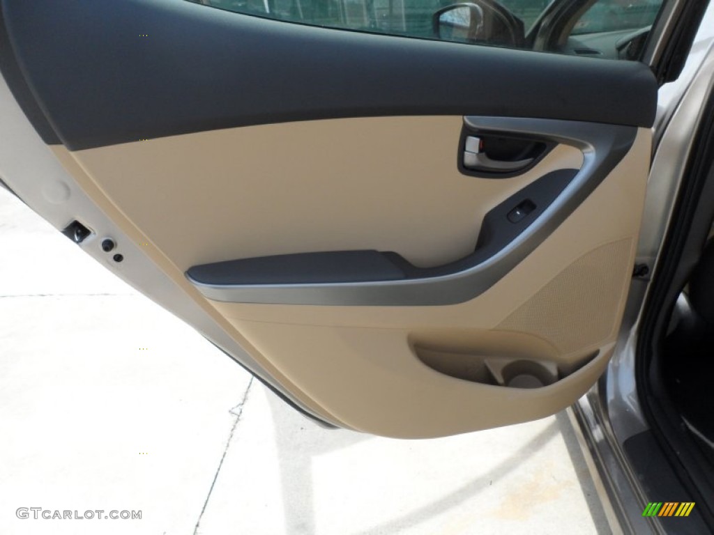 2012 Elantra GLS - Desert Bronze / Beige photo #19