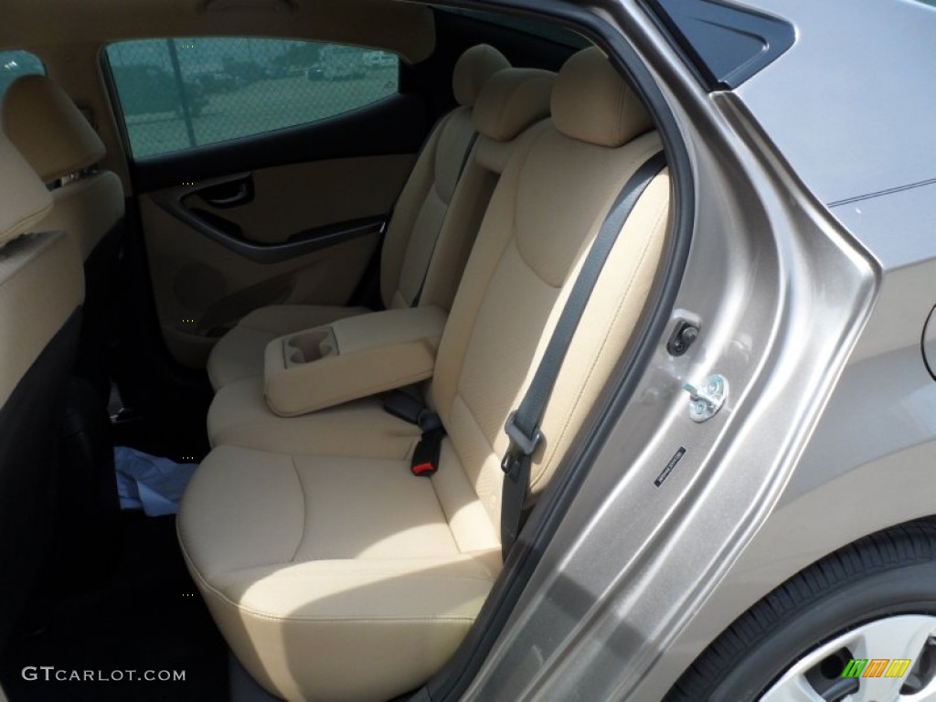2012 Elantra GLS - Desert Bronze / Beige photo #20
