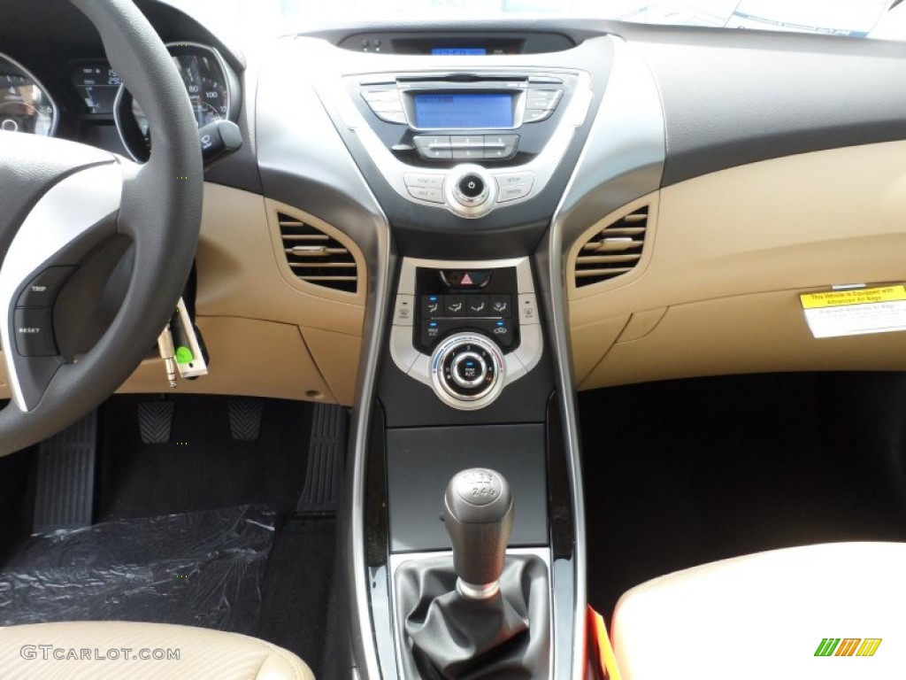 2012 Elantra GLS - Desert Bronze / Beige photo #26