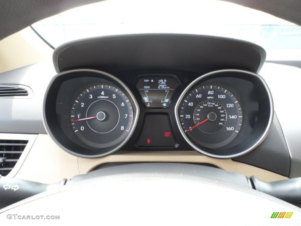 2012 Elantra GLS - Desert Bronze / Beige photo #31