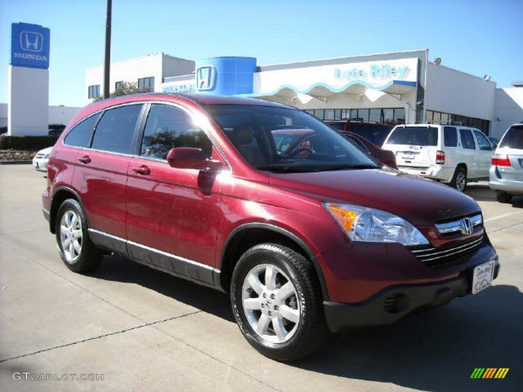 2007 CR-V EX-L 4WD - Tango Red Pearl / Gray photo #1