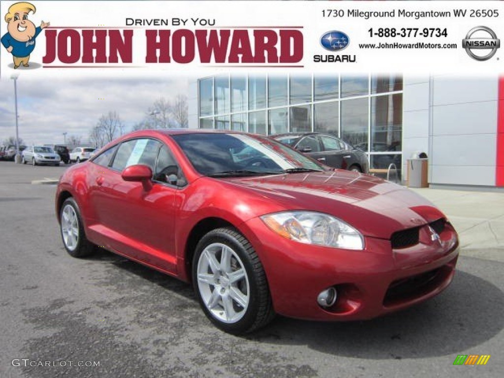 2008 Eclipse GT Coupe - Rave Red / Dark Charcoal photo #1