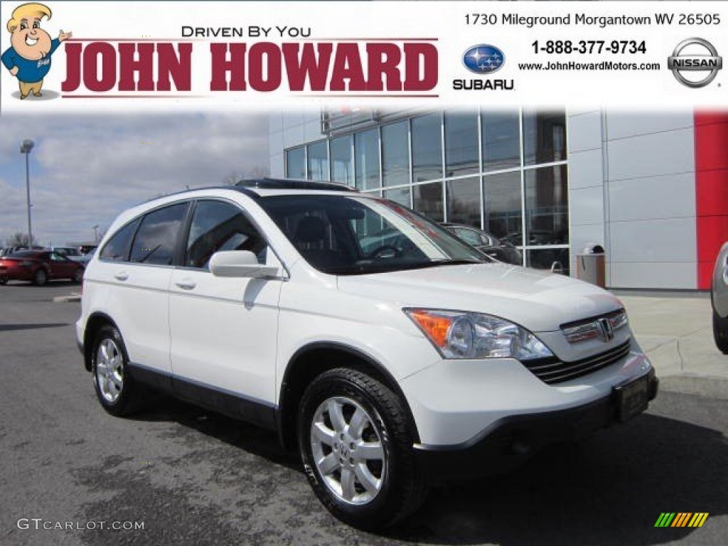 2007 CR-V EX-L 4WD - Taffeta White / Gray photo #1
