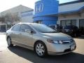 2007 Borrego Beige Metallic Honda Civic LX Sedan  photo #1