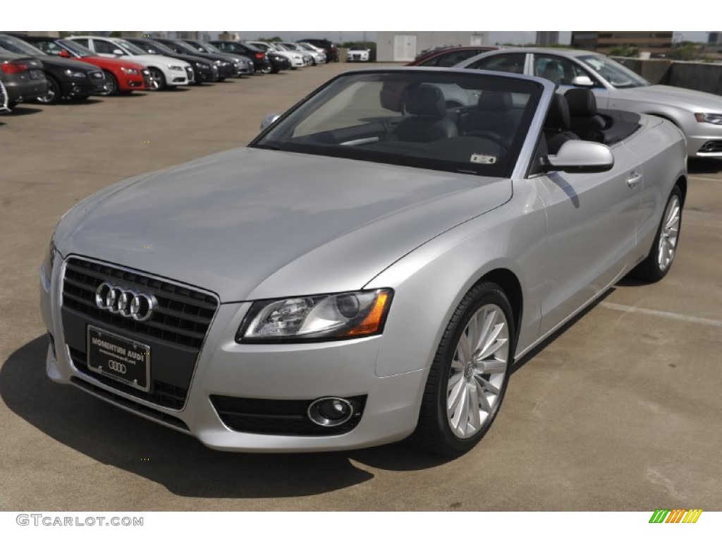 Ice Silver Metallic 2012 Audi A5 2.0T Cabriolet Exterior Photo #62494029