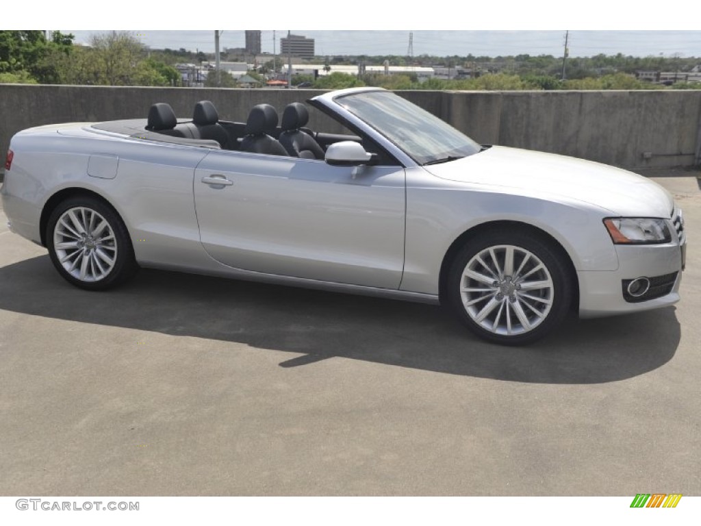 Ice Silver Metallic 2012 Audi A5 2.0T Cabriolet Exterior Photo #62494065