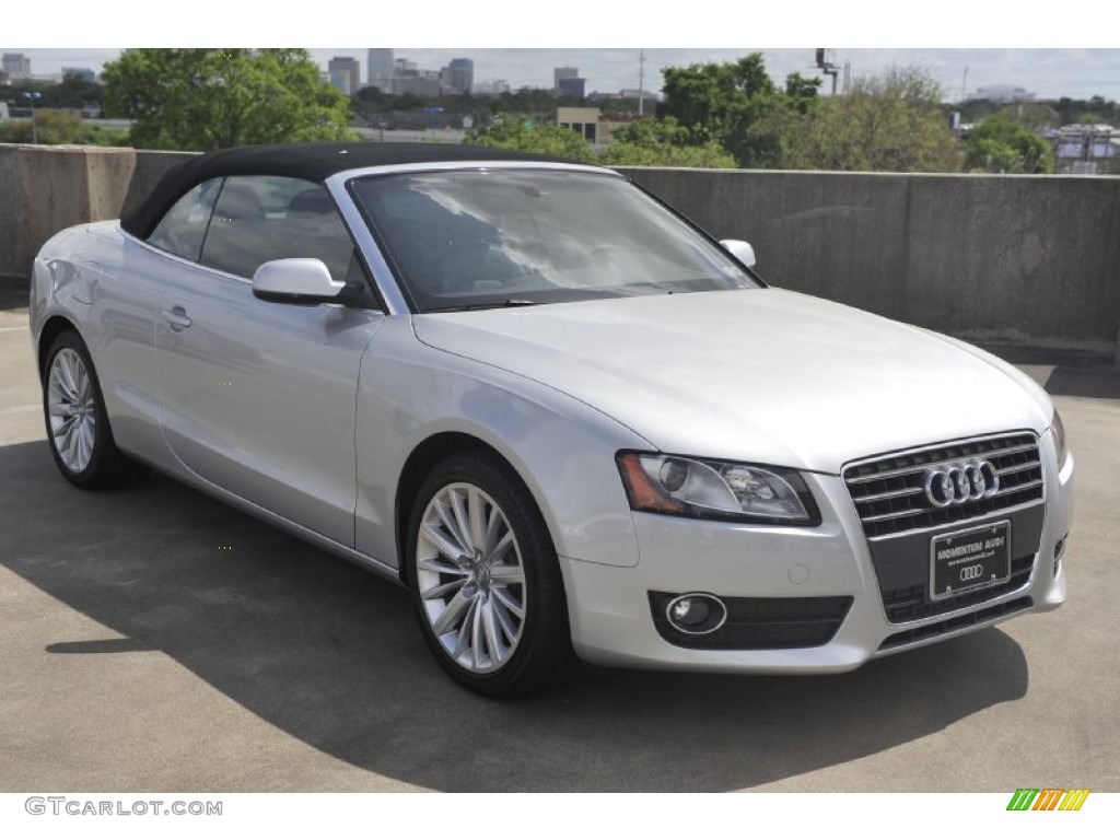 Ice Silver Metallic 2012 Audi A5 2.0T Cabriolet Exterior Photo #62494074