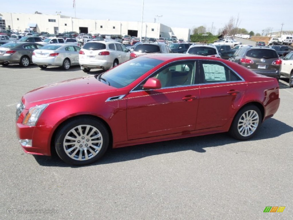 Crystal Red Tintcoat 2012 Cadillac CTS 3.6 Sedan Exterior Photo #62494617