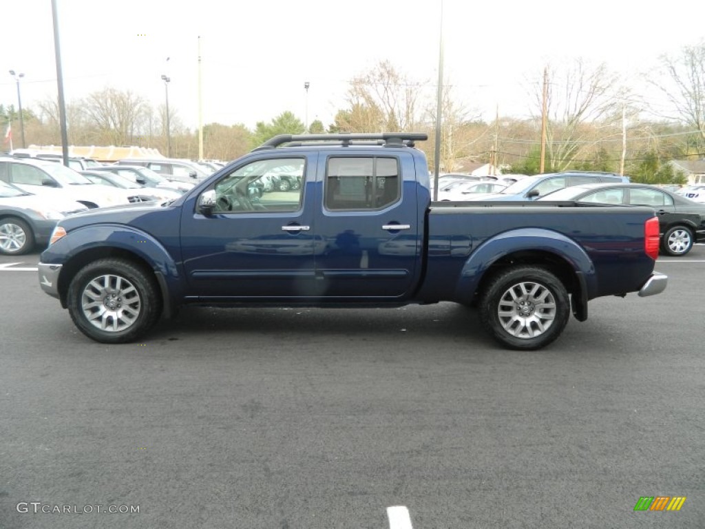 Navy Blue 2010 Nissan Frontier LE Crew Cab 4x4 Exterior Photo #62494917