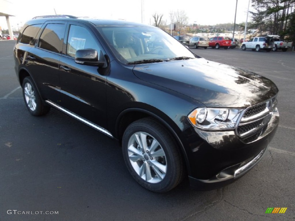 Brilliant Black Crystal Pearl 2012 Dodge Durango Crew Exterior Photo #62495803