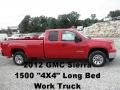 2012 Fire Red GMC Sierra 1500 Extended Cab 4x4  photo #1