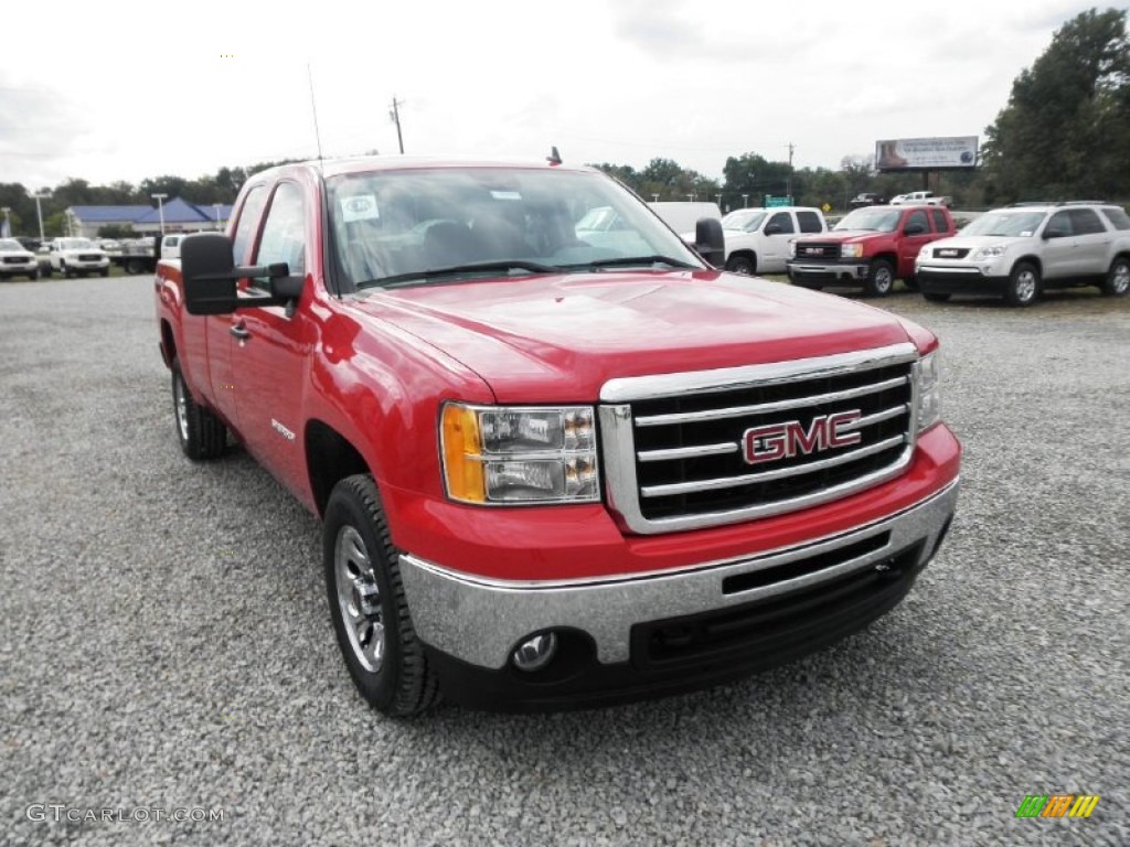 2012 Sierra 1500 Extended Cab 4x4 - Fire Red / Dark Titanium photo #2