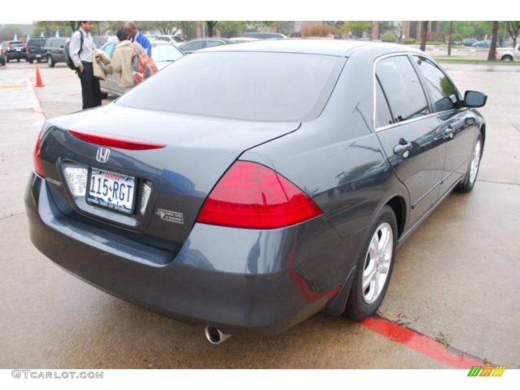 2007 Accord SE Sedan - Graphite Pearl / Gray photo #7