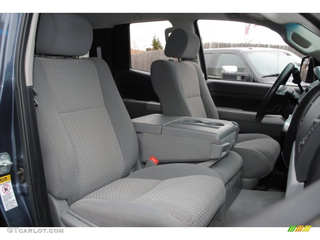 2009 Tundra Double Cab 4x4 - Slate Gray Metallic / Graphite Gray photo #10