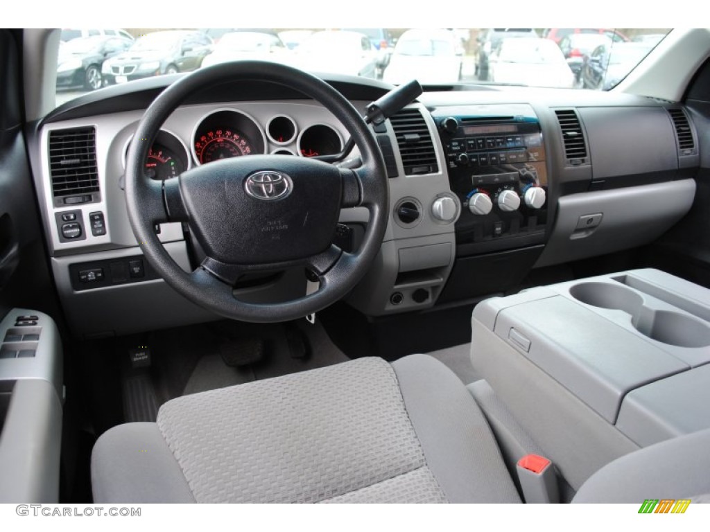 2009 Tundra Double Cab 4x4 - Slate Gray Metallic / Graphite Gray photo #15