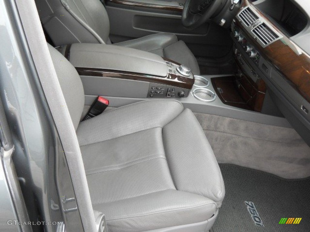 2007 7 Series 750i Sedan - Titanium Grey Metallic / Flannel Grey photo #14