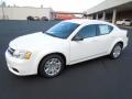 2012 Bright White Dodge Avenger SE  photo #1