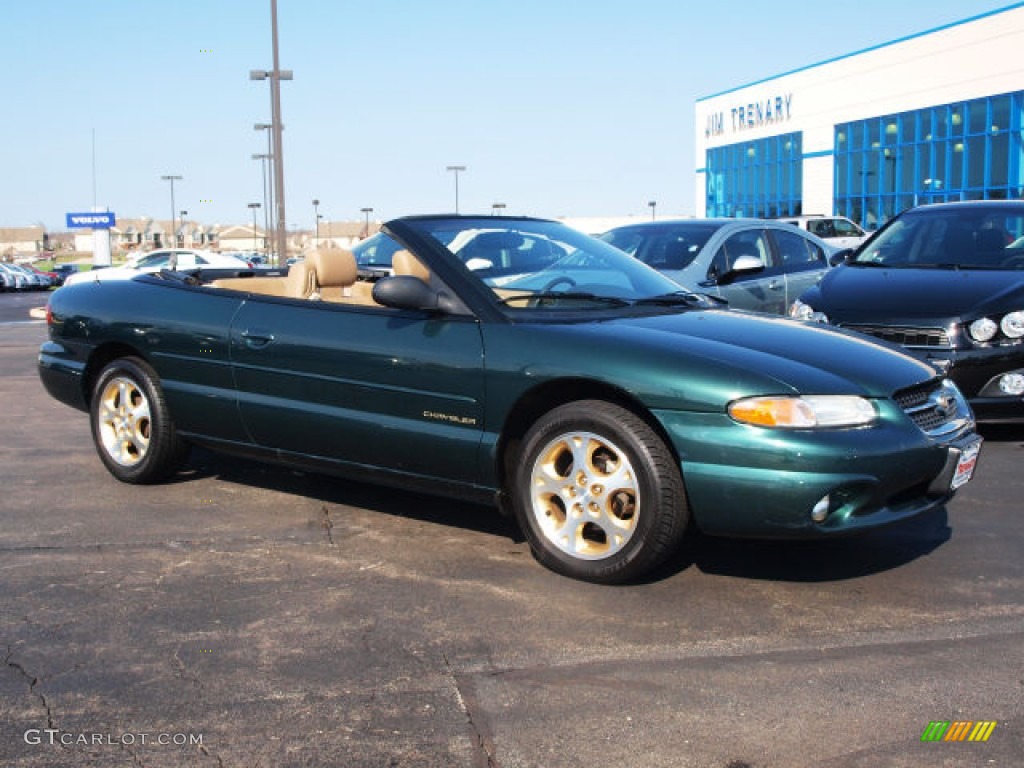 1998 Sebring JXi Convertible - Forest Green Pearl / Camel photo #2