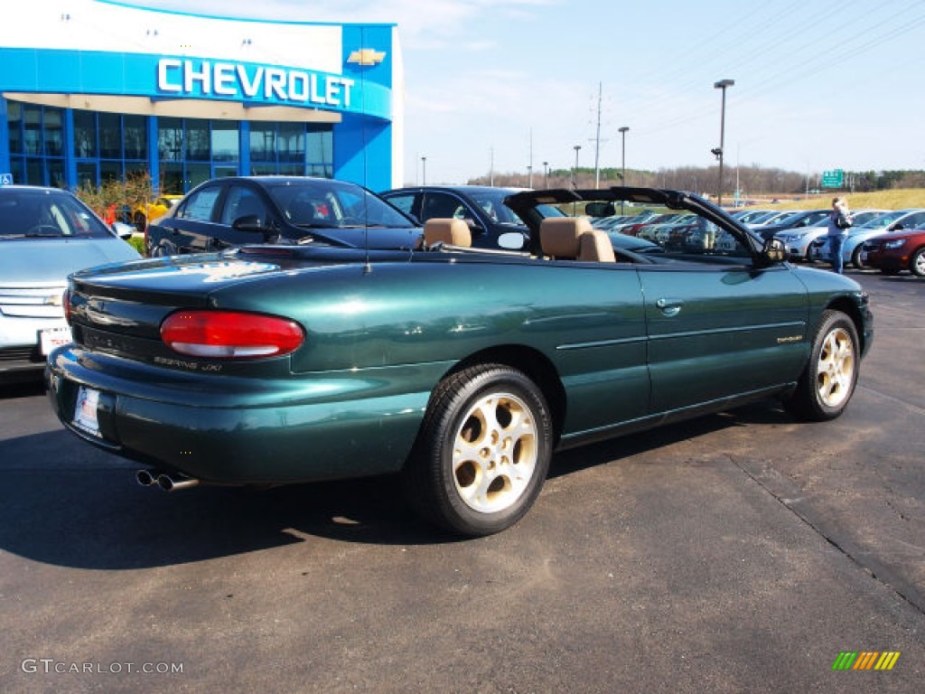 1998 Sebring JXi Convertible - Forest Green Pearl / Camel photo #3