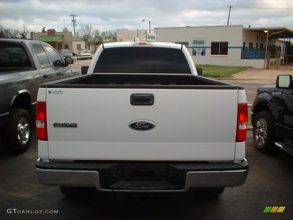 2004 F150 XLT Regular Cab 4x4 - Oxford White / Medium/Dark Flint photo #5