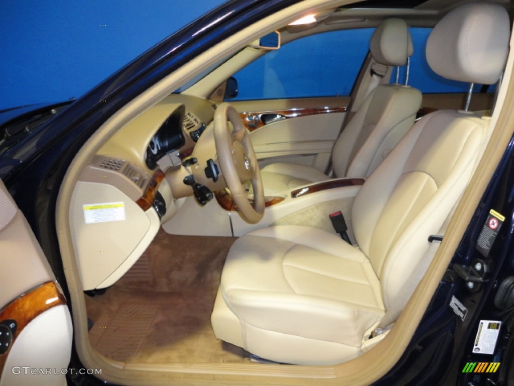 2009 E 350 4Matic Sedan - Capri Blue Metallic / Cashmere photo #13