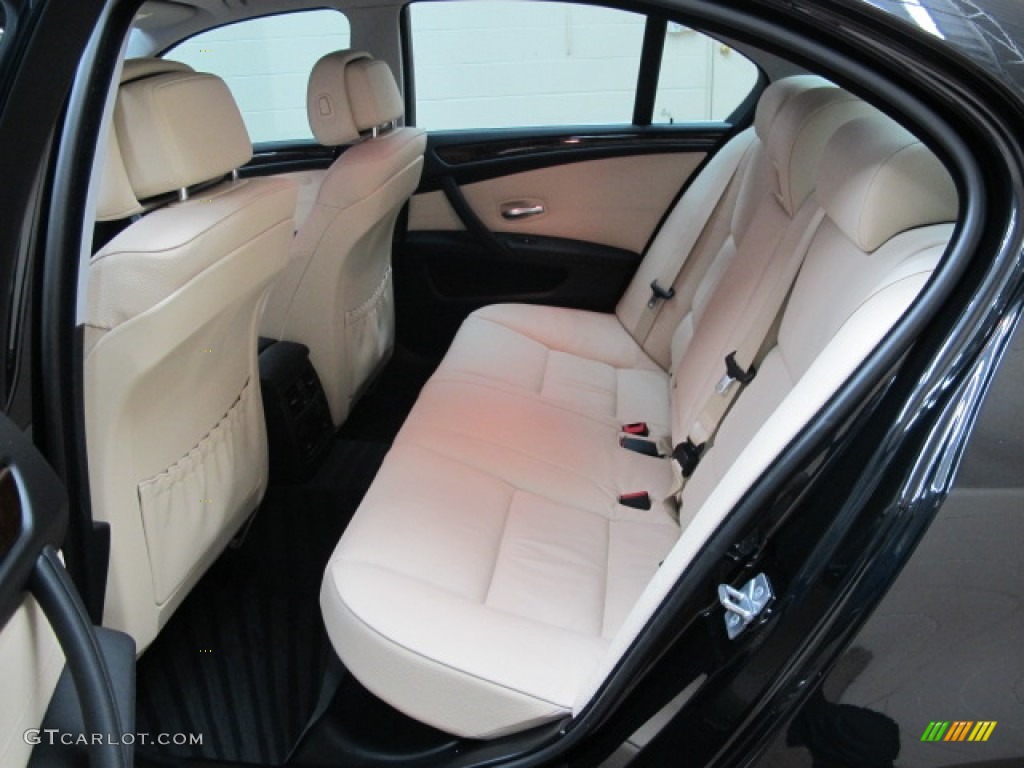 Cream Beige Interior 2010 BMW 5 Series 535i xDrive Sedan Photo #62500806