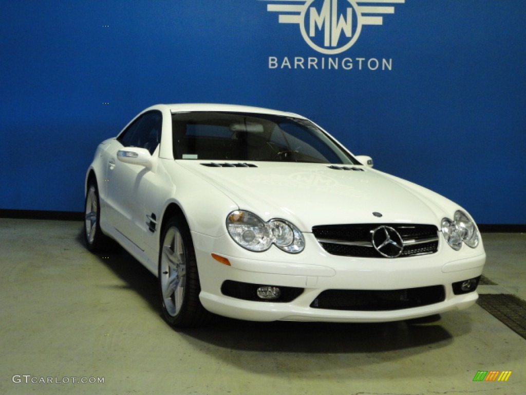 2004 SL 500 Roadster - Alabaster White / Black photo #1