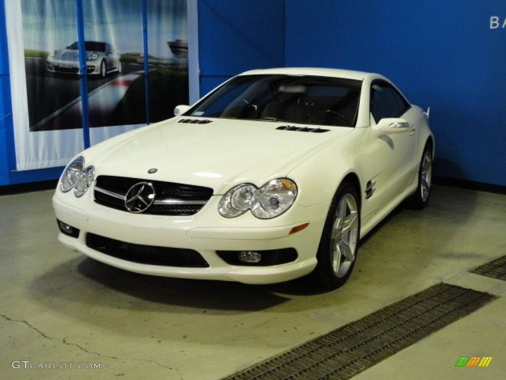 2004 SL 500 Roadster - Alabaster White / Black photo #3