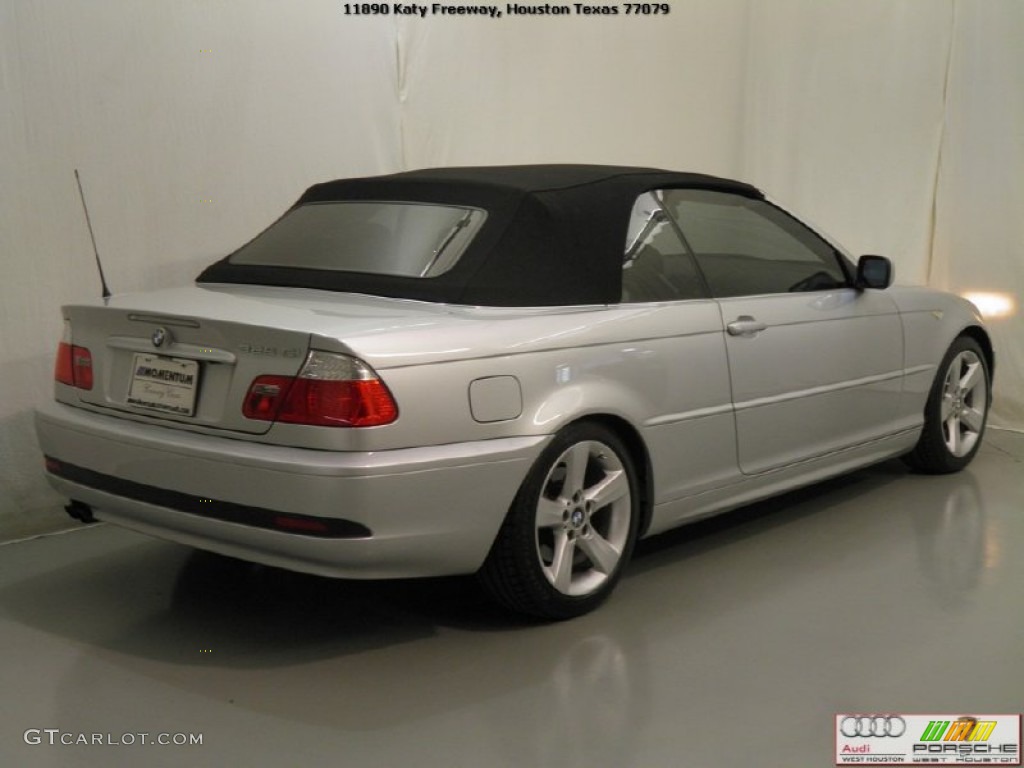 2005 3 Series 325i Convertible - Titanium Silver Metallic / Black photo #10