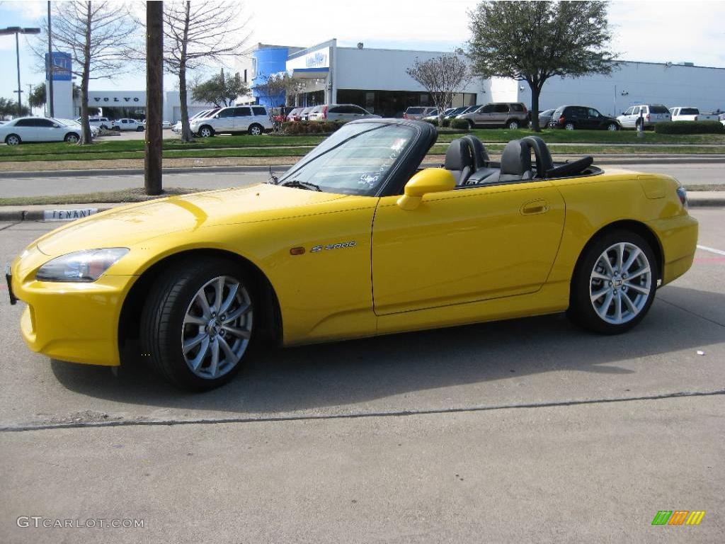 2007 S2000 Roadster - Rio Yellow Pearl / Black photo #3